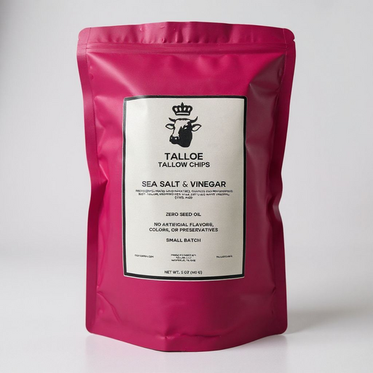 Salt and Vinegar Tallow Chips